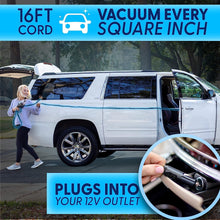 Load image into Gallery viewer, ThisWorx Car Vacuum Cleaner - Car Accessories - Small 12V High Power Handheld Portable Car Vacuum w/Attachments, 16 Ft Cord &amp; Bag - Detailing Kit Essentials for Travel, RV Camper