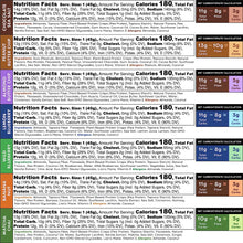 Load image into Gallery viewer, IQBAR Brain and Body Keto Protein Bars - 7 Sampler Keto Energy Bars - Low Carb, High Fiber, Low Sugar Meal Replacement Bars - Vegan Snacks