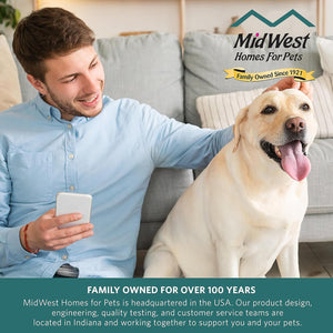 MidWest Homes for Pets Cinnamon 18-Inch Pet Bed w/ Comfortable Bolster | Ideal for Small Breeds & Fits an 18-Inch Crate | Easy Maintenance Machine Wash & Dry