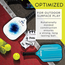 Load image into Gallery viewer, Franklin Sports Outdoor Pickleballs - X-40 Pickleball Balls - USA Pickleball (USAPA) Approved - Official US Open Ball - 3 Packs, 12 Packs, 36 Pickleball Buckets, 100 + 400 Bulk Packs of Pickleballs