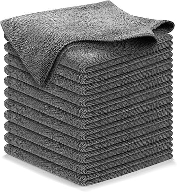 USANOOKS Microfiber Cleaning Cloth Grey - 12 packs 16