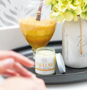 Tallow Balm - Organic Grassfed Tallow - 3.5oz - Orange + Bergamot - Moisturizing - Dry Skin - Stretch Marks - All Natural
