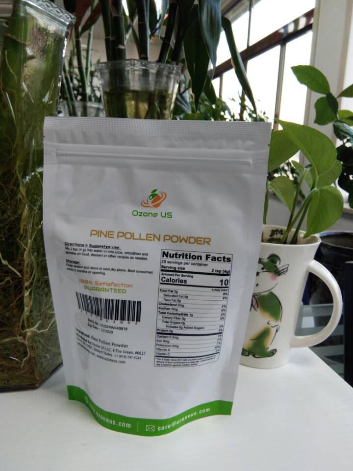 Pure Pine Pollen Powder Pine Pollen Extract Natural Pine Pollen | Higher Nutrition Improve Immunity Digestion System - 4oz