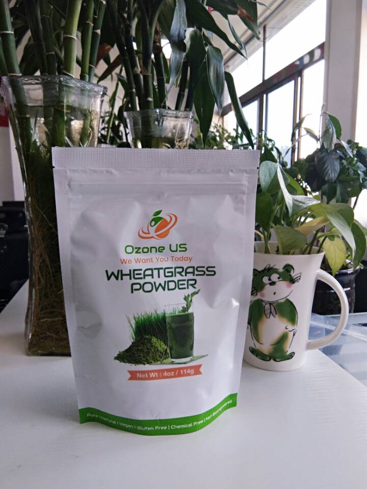 Wheatgrass Powder Wheat Grass Juice Powder Super Food Dietary Supplement Chlorophyll Rich Food Vegan Non-GMO - 4Oz