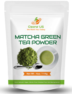 Pure Matcha Tea Powder Matcha Green Tea Powder Ceremonial Grade Premium Matcha Tea Antioxidant Anti-Aging Focus Energy Tea 4oz