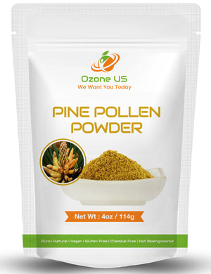 Pure Pine Pollen Powder Pine Pollen Extract Natural Pine Pollen | Higher Nutrition Improve Immunity Digestion System - 4oz