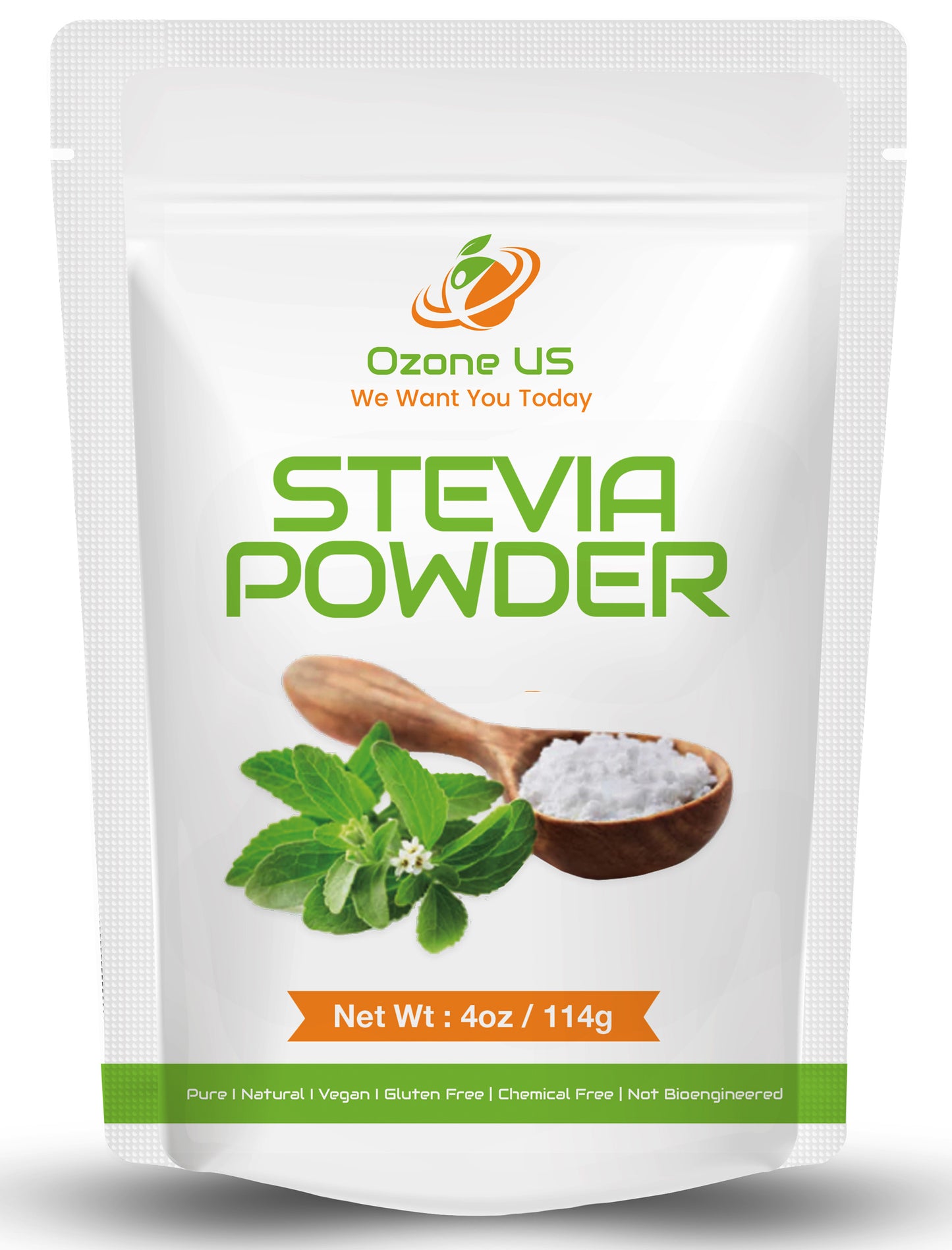 Stevia Powder Pure Natural Stevia Extract Sugar Substitute Stevia Baking Stevia | Zero-Calorie Sweetener NO AFTERTASTE - 4oz (Premium)