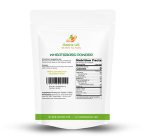 Wheatgrass Powder Wheat Grass Juice Powder Super Food Dietary Supplement Chlorophyll Rich Food Vegan Non-GMO - 4Oz